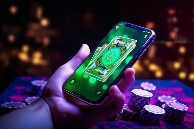 Live blackjack table on okbtogel login mobile app with dealer and cards