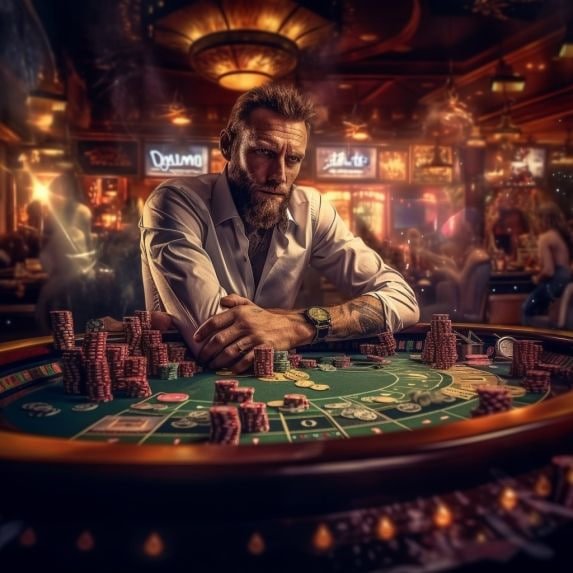 Roulette betting board on okbtogel login with chip stack and wheel view